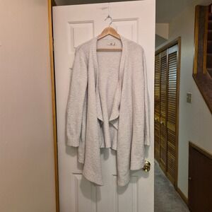 UGG Phoebe Wrap Cardigan Light Fuzzy Knit Open Front Sweater 1106389 Womens' L